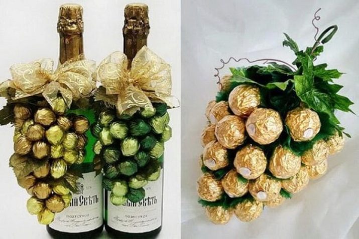 DIY-ananas van snoep en champagne: stap voor stap een fles maken - een masterclass voor beginners, foto, video