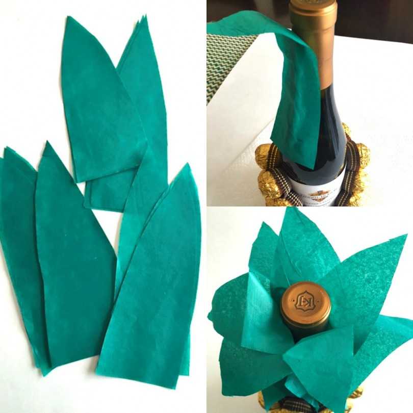 DIY-ananas van snoep en champagne: stap voor stap een fles maken - een masterclass voor beginners, foto, video