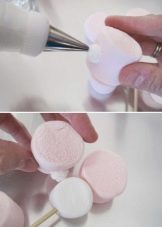 DIY csokrok mályvacukrot, lekvárt és egyéb összetevőket, fotó, mesterkurzus kezdőknek lépésről lépésre