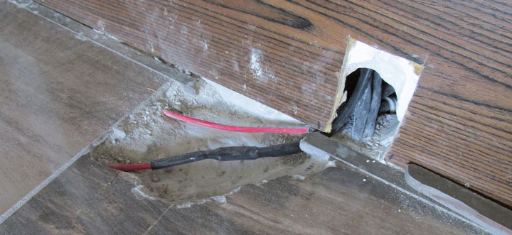 потърсете повреден кабел за подово отопление откъде да започнете