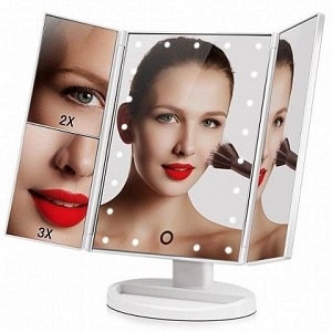 Cosmetic mirror with LED-backlight, photo