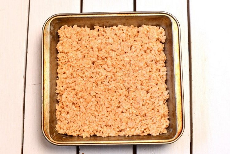 Transfer the mixture to a flat baking sheet