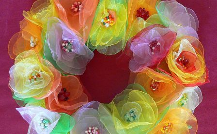 Tulle flowers