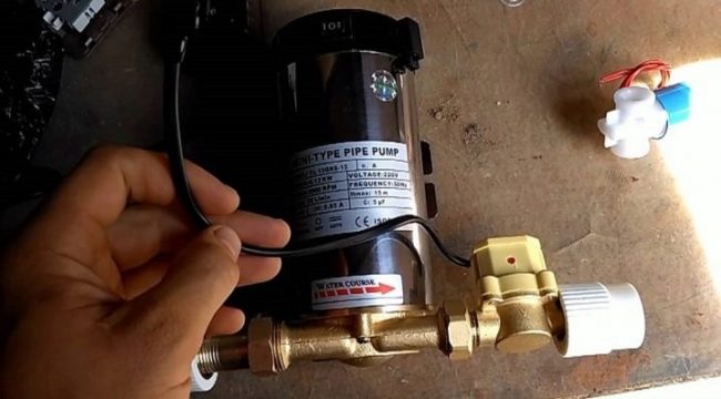 pump for increasing water pressure