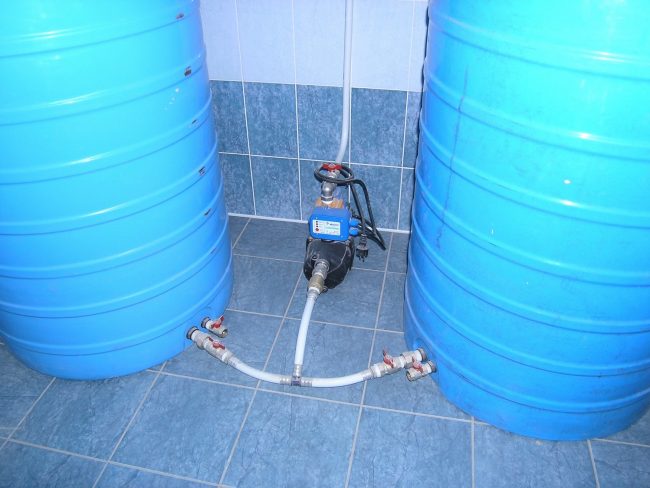 резервоари за съхранение на вода