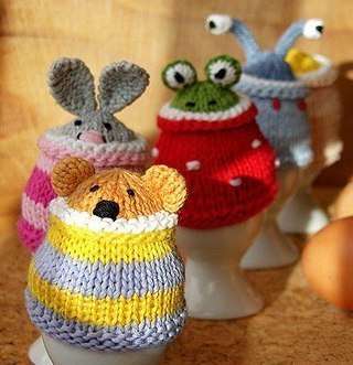 Knitted Easter crafts