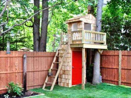 original do-it-yourself children's house in the country