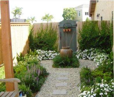 Decorating the patio with plants