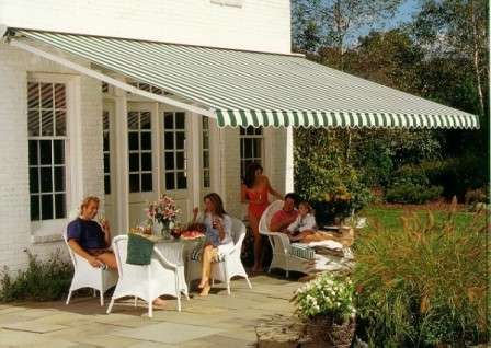 cozy terrace in front of the house