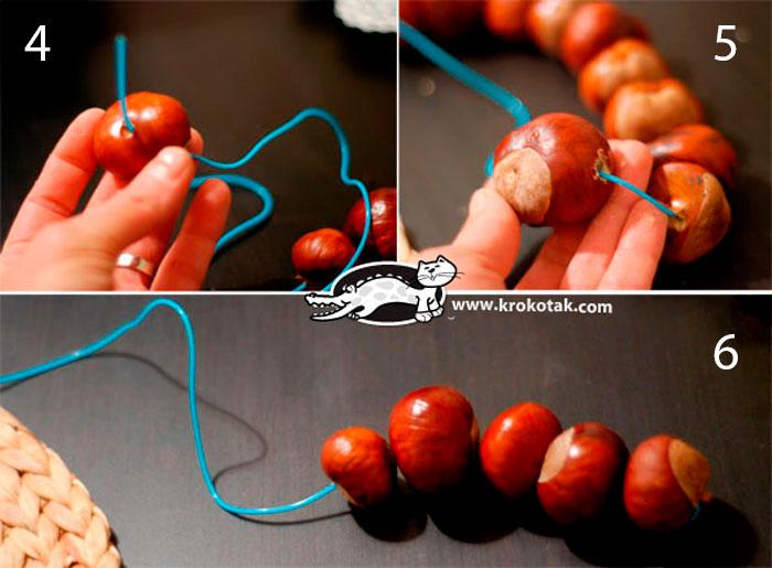 DIY rękodzieło kasztanowe dla dzieci