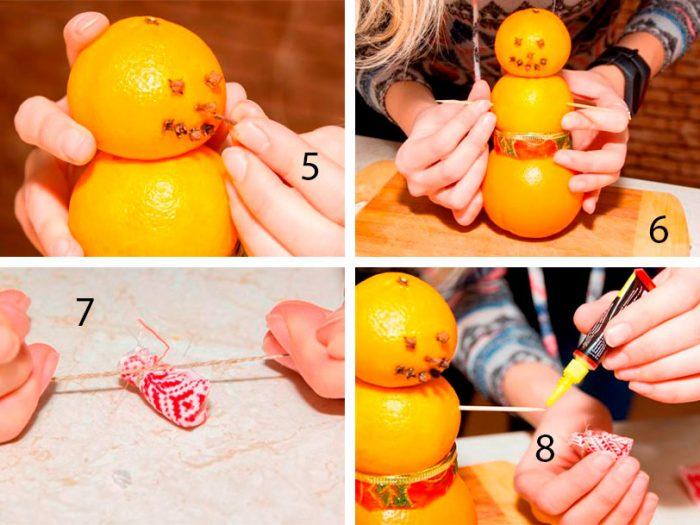 crafts from tangerines for the new year