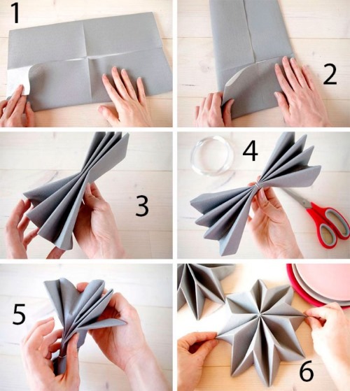 DIY napkin crafts step by step