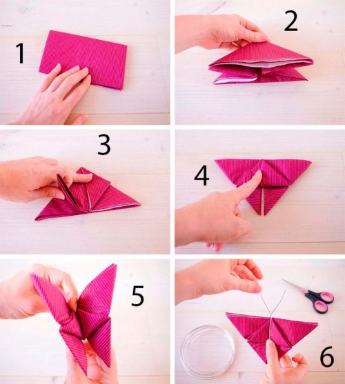make crafts from napkins