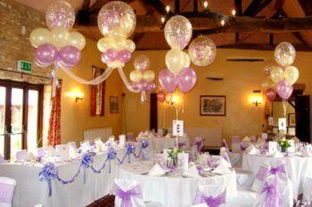 dekoracja z balonami na wesele własnymi rękami