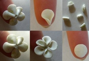 цветя от полимерна глина
