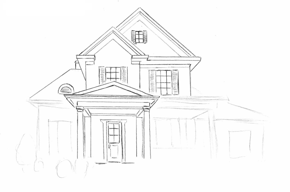 Milyen szépen rajzolni egy házat