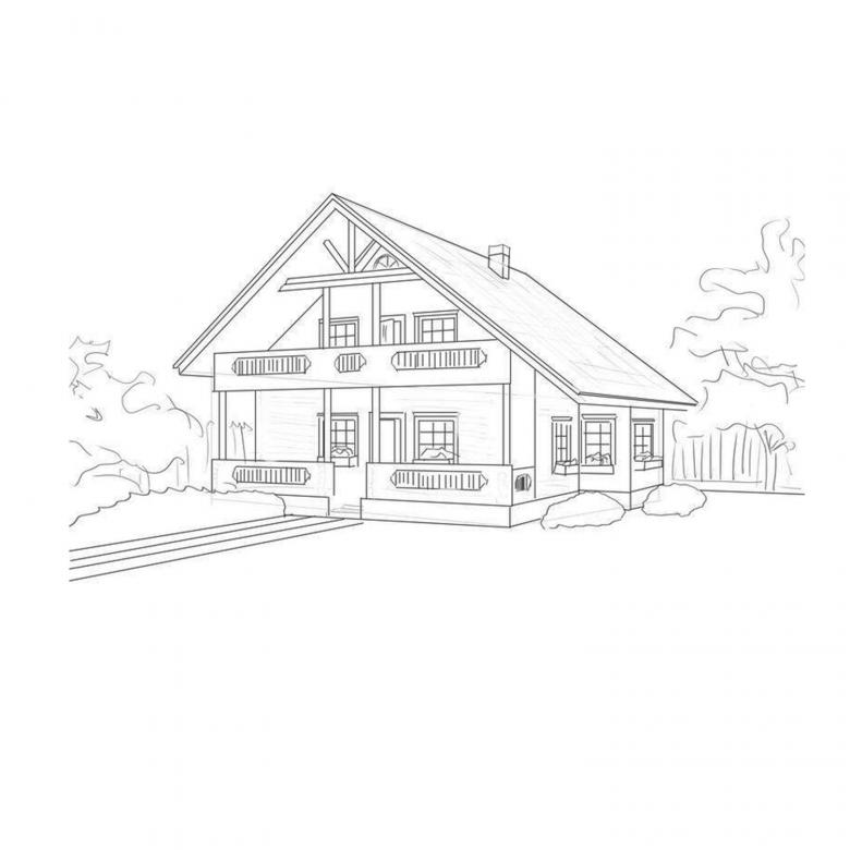 Hogyan rajzoljunk álmaink gyönyörű házát ceruzával lépésről lépésre - hogyan rajzoljunk egy kétszintes házat?