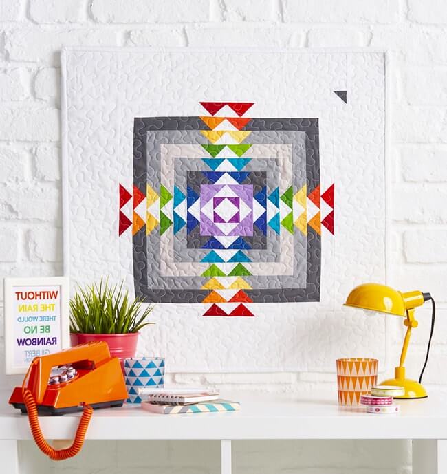 Patchworg jest idealny do wnętrza w stylu pop-art