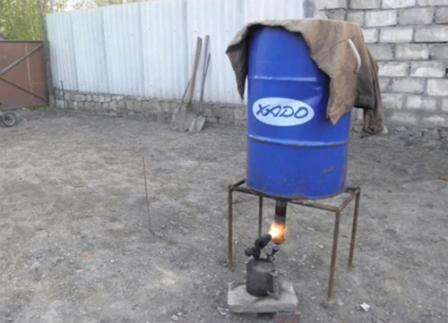Do-it-yourself hot-smoked smokehouse from a Veda and a barrel. Photos and diagrams
