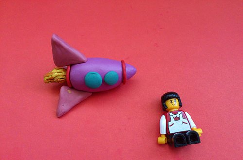 Plasticine rocket - master class, photo 7