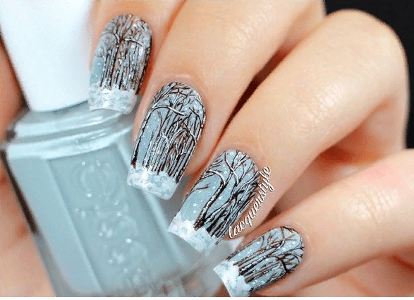 żel do manicure pomysłów na nowy rok