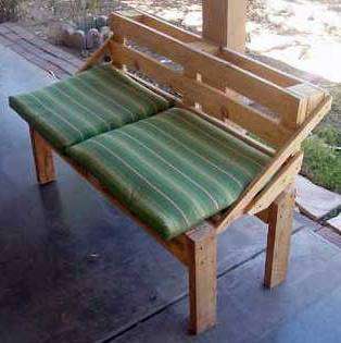 Do-it-yourself pallet bench, photo MK