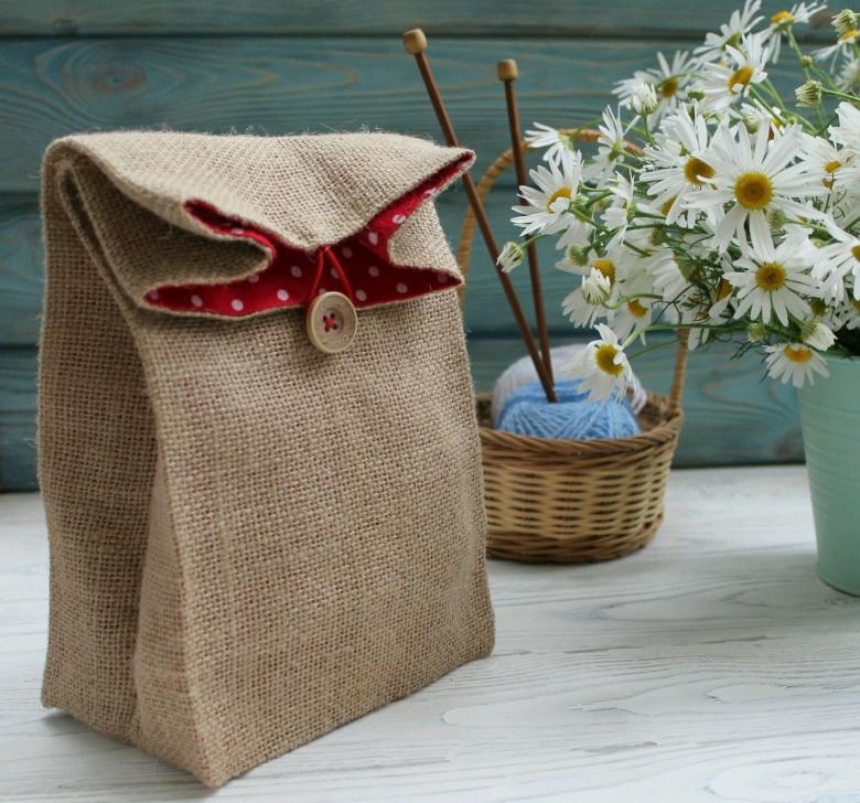 How to sew a bag with ties - DIY bags for gifts and herbs