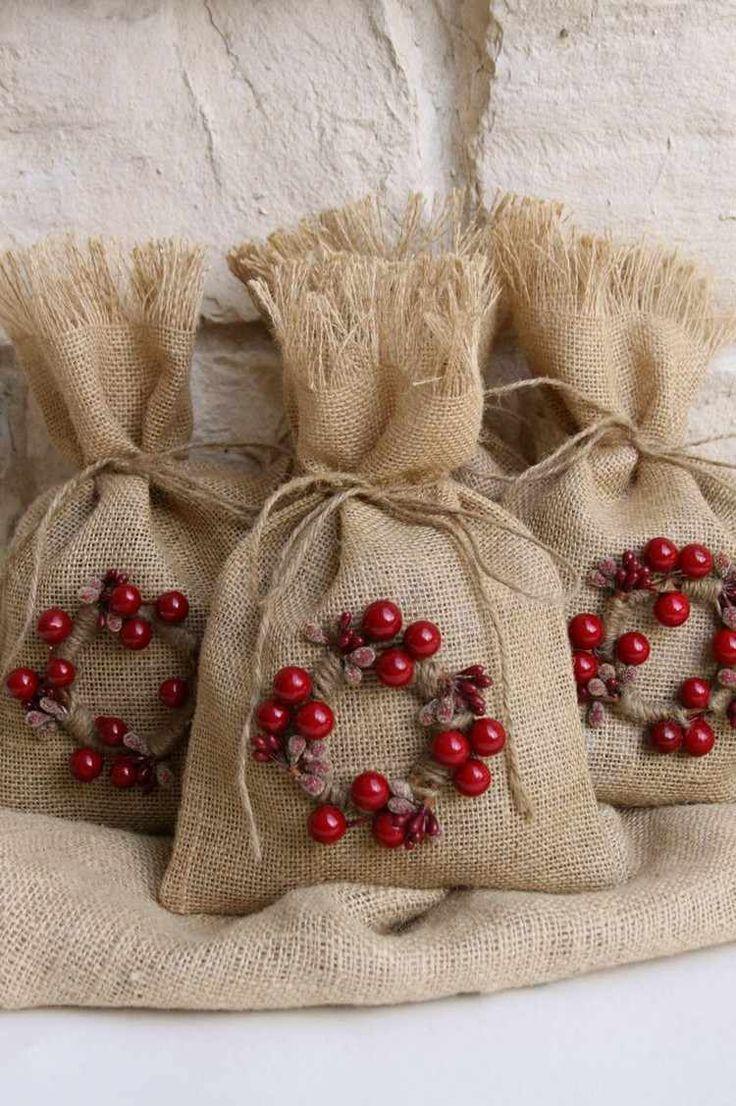 How to sew a bag with ties - DIY bags for gifts and herbs