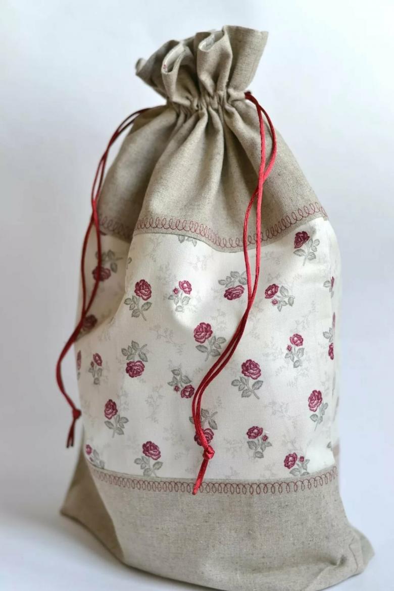 How to sew a bag with ties - DIY bags for gifts and herbs