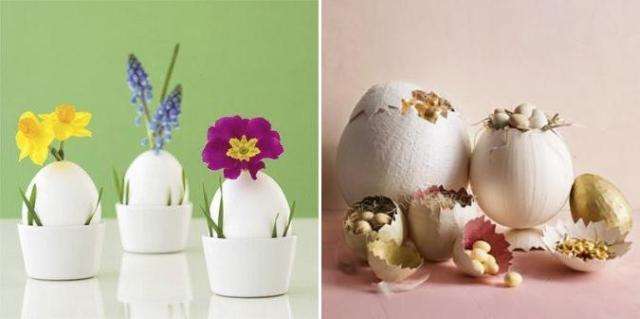 Most often, various compositions of Easter eggs are performed in our homes. Anything you can think of with eggs