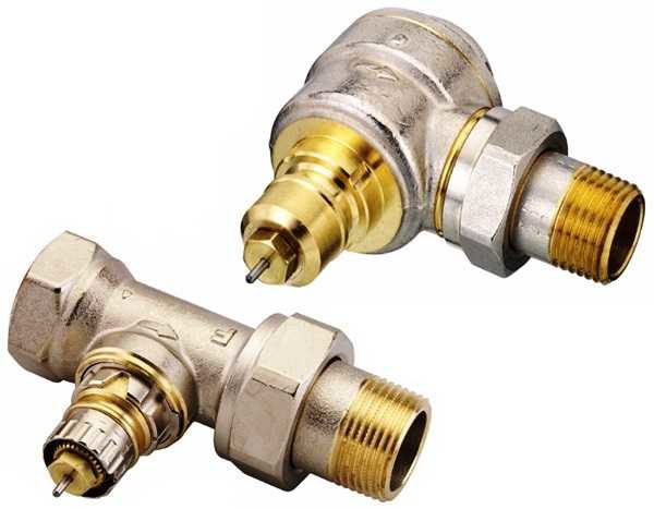 Straight (straight-through) valve and angle