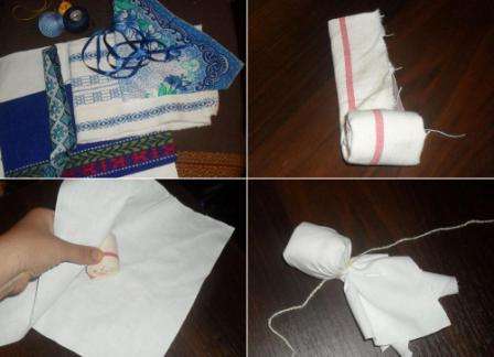 Hoe maak je een Motanka-pop met je eigen handen van hooi