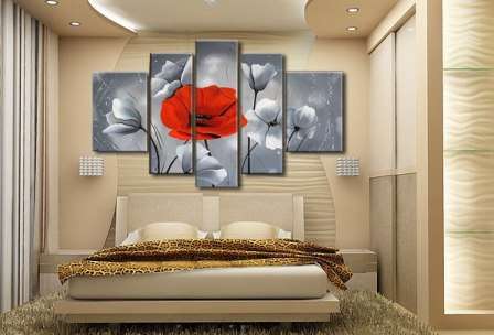 moduláris festmények a belső fotó virágok