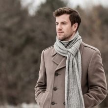 Мъжки шалове: снимков преглед на моделите на марката - кой модел да изберете за мъж, мъжки шалове с игли за плетене, схеми