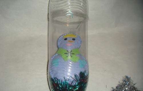 karácsonyi kézművesség műanyag palackokból
