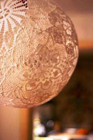 Lace balls for decorating the Christmas tree