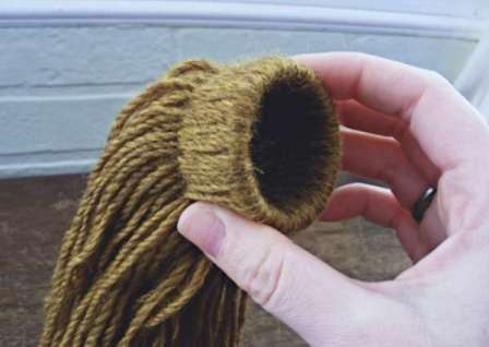 Leave some loose threads about a centimeter
