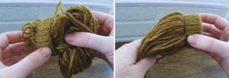 When you are done with the threads, you need to tuck the loose ends inward.