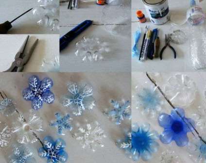 DIY Christmas toys from plastic bottles