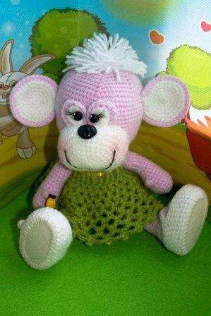 beautiful crochet amigurumi monkey