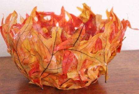 Zrób wazon z jesiennych liści