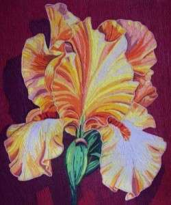 mooie bloem in de afbeelding papierkunst