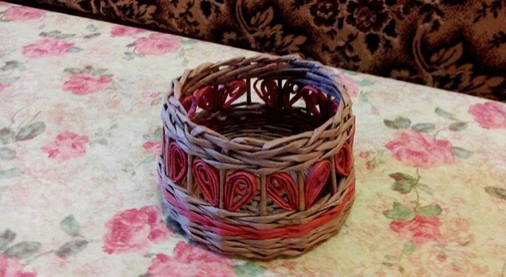 Weaving baskets and other interior items from newspaper tubes: master classes, video instructions