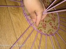 Weaving baskets and other interior items from newspaper tubes: master classes, video instructions