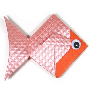 DIY origami ryb