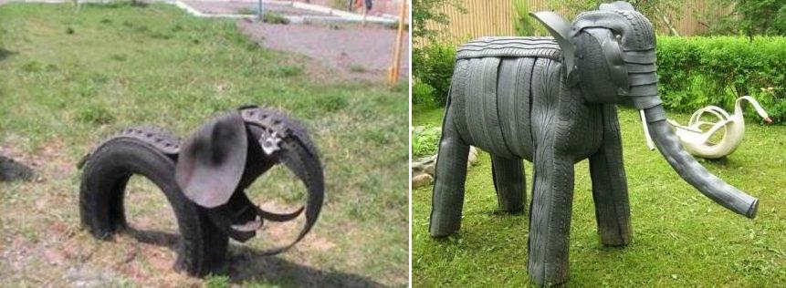Tire elephants