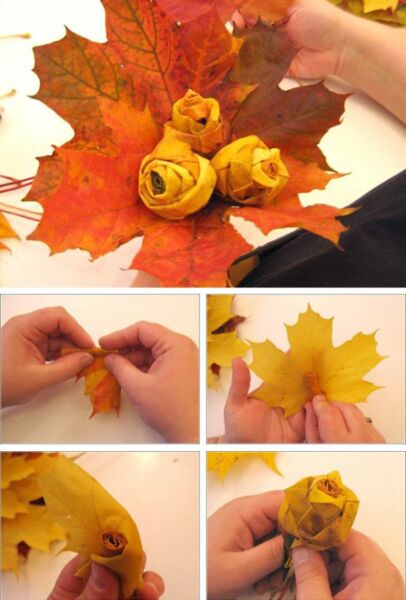 Направи си сам есенни занаяти от листа (всички нови артикули за детска градина и ученици) етап 3