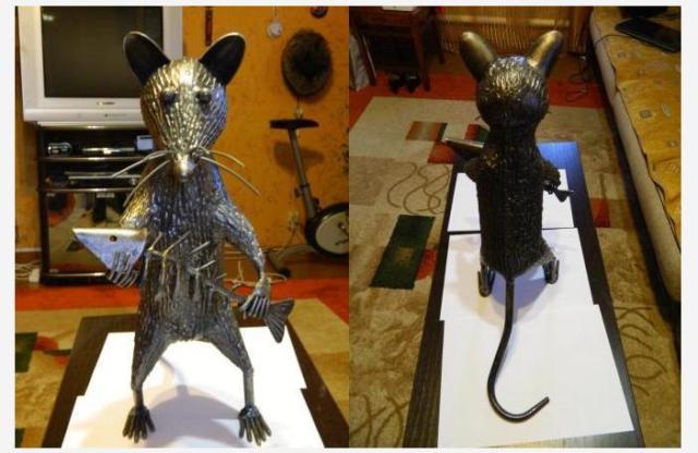 DIY metalowy szczur rzemieślniczy