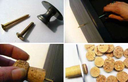 Champagne cork handles will be an original addition to the eco-minimalist interior.