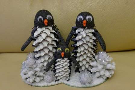 борови шишарки пингвини
